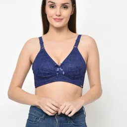 Da Intimo Blue Non Wired Non Padded Full Coverage Bra-11