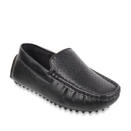 Mochi Kids Black Casual Loafers-image-13