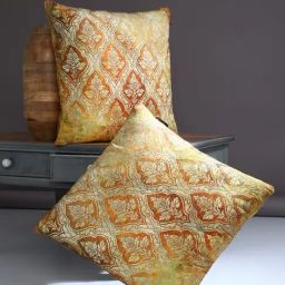 Romee Gold Chenille Cushion Covers (60 x 60 cm) - Set of 2-image-30