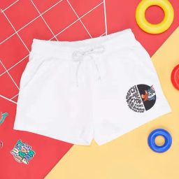 Pantaloons Junior White Cotton Printed Shorts-image-133