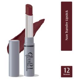 Glam21 Non Transfer Lipstick 12 Brownie - 2.8 gm-28