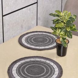 Saral Home Teal Cotton Placemats - Set of 2-10