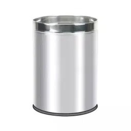 Grassland Open Top Dustbin Stainless Steel Silver 14x28 inch 75 L, GSS1050-20