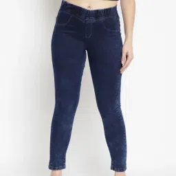 Tales & Stories Dark Blue Mid Rise Jeggings-picture-33