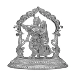 Sri Jagdamba Pearls 0.8 Silver Radha Krishna Idol-image-29