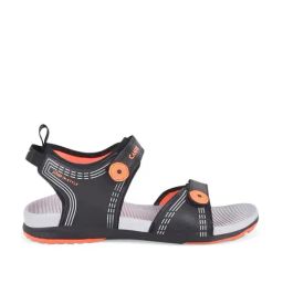 Campus Kids Black & Orange Floater Sandals-image-90