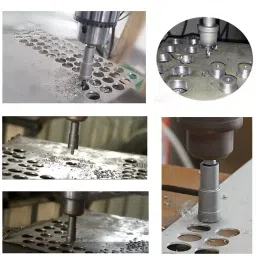 uptodatetools Hole Cutter Auger Drill Type Round 25 mm Diameter Chrome Finish image 4