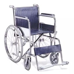 11 Enterprises 42 inch Blue Patient Wheel Chair-8