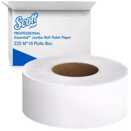 Scott Essential Tissue Toilet Paper 2 Ply Roll Jumbo 225 m, (Pack of 16 Roll)-4