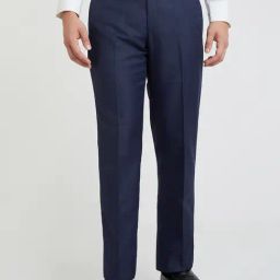 Park Avenue Blue Regular Fit Trousers-picture-42