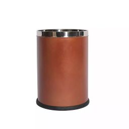 Grassland Open Top Dustbin Stainless Steel ‎Brown 7x10 inch 5 L, GSS1086-23