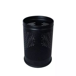 Grassland Open Top Dustbin Stainless Steel Black 8x28 Inch 22 L, GSS1018-28