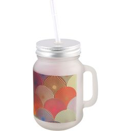 PENTADECO Red & Green Printed Glass Matte Set of Cups and Mugs image 5