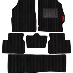 Elegant Cord Black Carpet Car Mat Compatible With Mahindra Marazzo-image-46