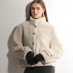 Vero Moda Beige Regular Fit Jacket-image-95