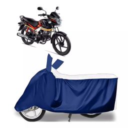 Auto Pearl Two Wheeler Cover for Mahindra Centuro Rockstar - White, Blue-image-35