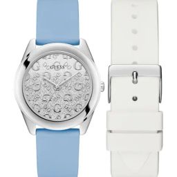 Guess U1416L2M G Mix Silver Analog Watch for Women with Strap-image-4