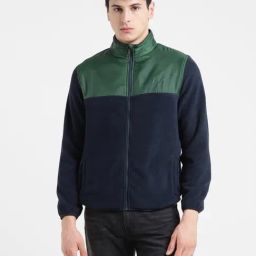 Levi's Green Regular Fit Colour-Block Jacket-image-65