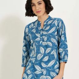 Akkriti by Pantaloons Blue Printed Tunic-47