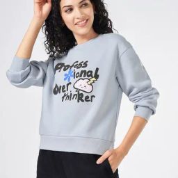 People by Pantaloons Blue Graphic Sweatshirt-image-79