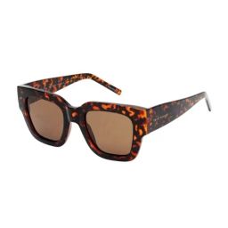 PRIVE REVAUX  Brown Square UV Protection Sunglasses for Women-image-50