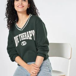 People by Pantaloons Green Graphic Sweatshirt-image-46