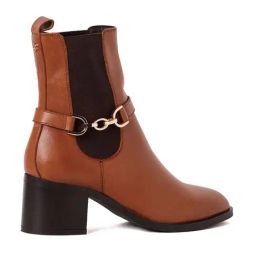 Peach Flores Women's Cecil Tan Chelsea Boots-25