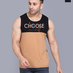 SLOWLORIS Pack Of 2 Printed Combed Cotton Gym Vests-picture-14