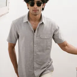 Creatures of Habit Men Classic Opaque Casual Shirt-image-98
