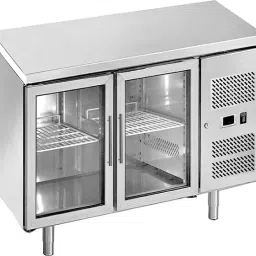 Krome Dispense Stainless Steel Back Bar Cooler Double Door With Side Cooling C2682-14