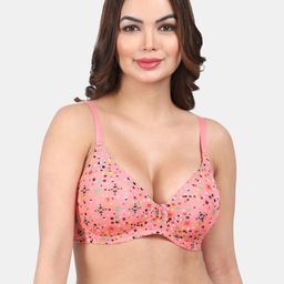 Amour Secret Pack Of 3 Polka Dot Printed Full Coverage Lightly Padded Bra image 2