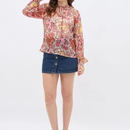 DressBerry Floral Print Chiffon Top-picture-38