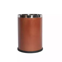 Grassland Open Top Dustbin Stainless Steel ‎Brown 8x12 inch 10 L, GSS1217-23