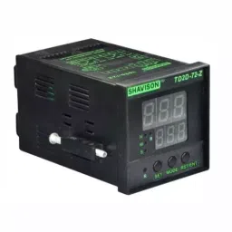 Shavison 3 Digit Dual Display Digital Timer 72x72 mm 2 Nos. SPDT (1 C/O), TD2D-72-Z-28