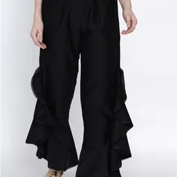 Moda Rapido Women Smart High-Rise Ruffles Details Regular Trousers-image-35