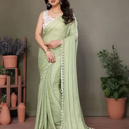 VEDANT VASTRAM Floral Embroidered Pure Georgette Designer Saree-image-88