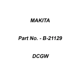 Makita DCGW Size 125 mm Suitable For Heavy Duty Metal, Part No B-21129-15