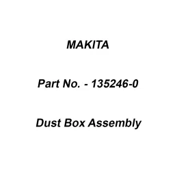 Makita Dust Box Assembly Suitable For BO5031, Part No 135246-0-26