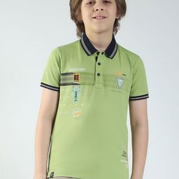 Monte Carlo Boys Typography Printed Regular Fit Polo Collar T-shirt-picture-12