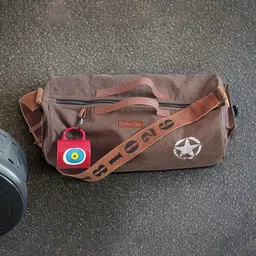 The House of Tara Unisex Brown Duffel Bag-25
