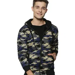 Campus Sutra Brown Self Print Jacket-image-69