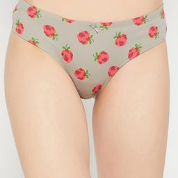 Clovia Women Low Rise Cotton Printed Thongs-picture-53