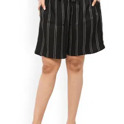 EASY 2 WEAR Women Striped Low-Rise Technology Shorts-image-63