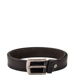 Kara Black Textured Leather Waist Belt-image-6