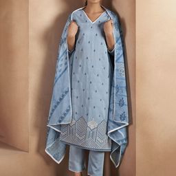 Anouk Women Solid Embroidered Kurta with Pyjama & Dupatta-picture-27