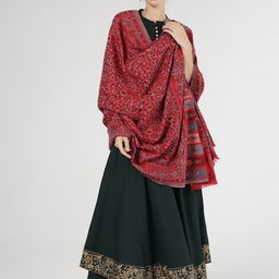 PASHMAL INDIA PRIVATE LIMITED Women Floral Woven Design Shawl-image-47