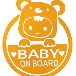 Baby On Board Car Sticker -Yellow-image-21