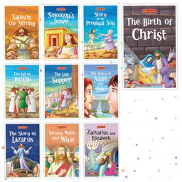 Bible Stories Set of 10 Books for Kids - English-23