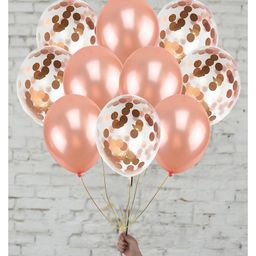 Funcart Balloon Decoration Bouquet Rose Gold - Pack of 10-image-79