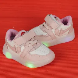 FEETWELL SHOES Colour Blocked LED Shoes - Pink-picture-0